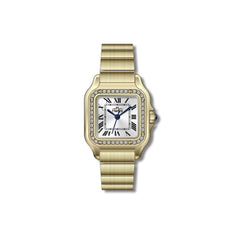 Embellished Square Silver Dial Analog Watch